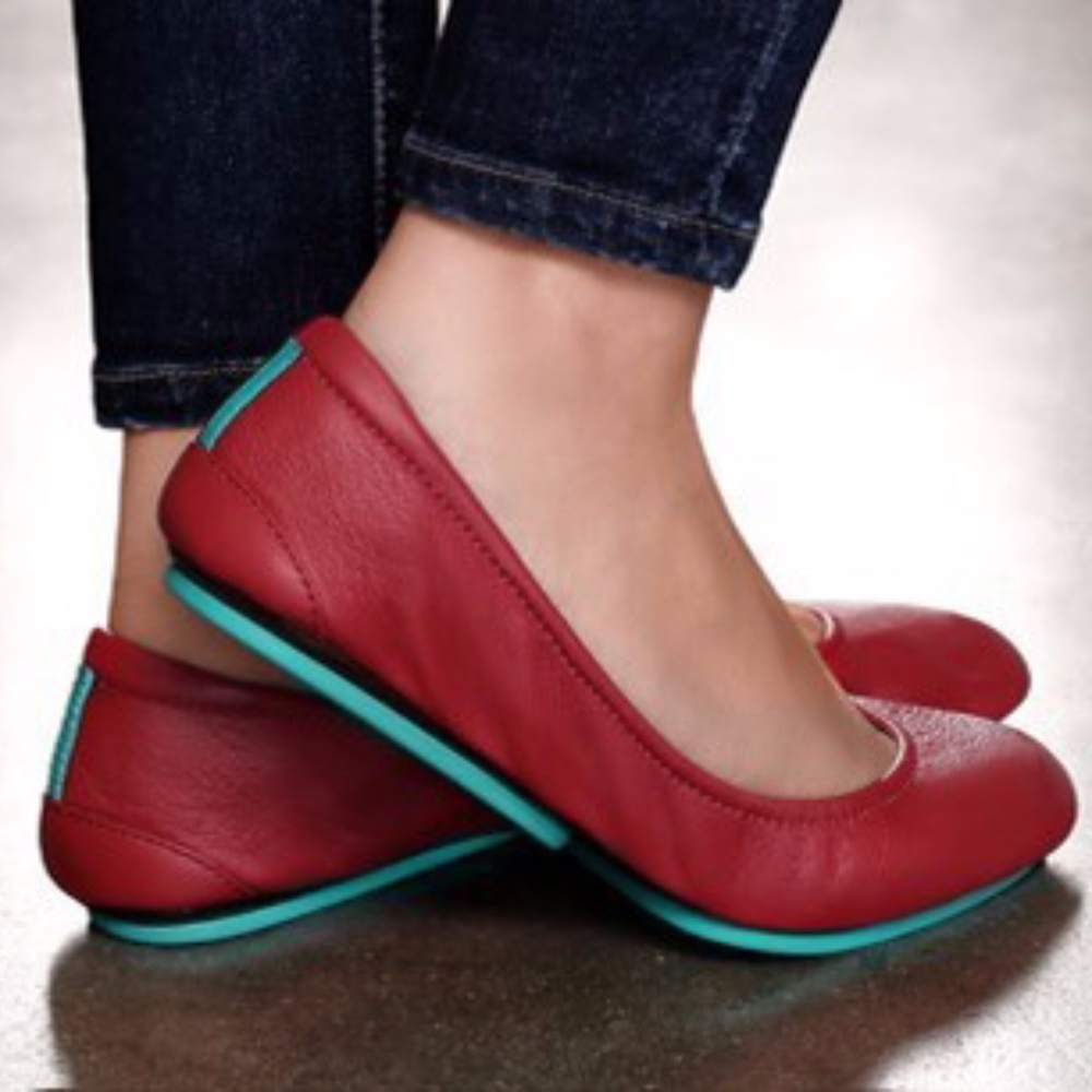 TIEKS Folding Ballet Flat SO COMFY! Leather Sz.6